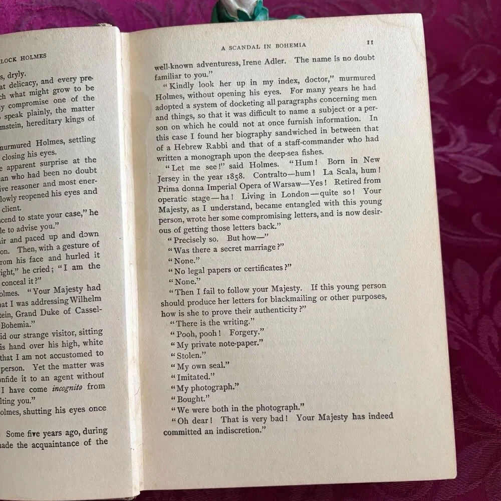 Ca 1920 Adventures of Sherlock Holmes by A. Conan Doyle, Illustrated (4)